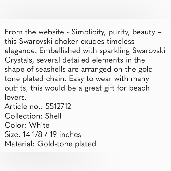 Swarovski shell chooker necklaces - Picture 2 of 9